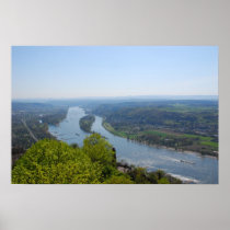 Rhine valley near Bonn Posters