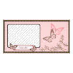 Rhinestone Butterflies Photo Card