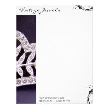 Rhinestone Heart Letterhead