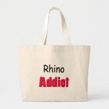 Rhino Addict Canvas Bags