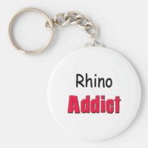 Rhino Addict Keychains