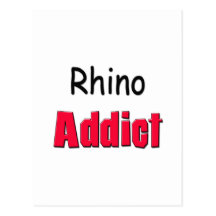 Rhino Addict Post Cards