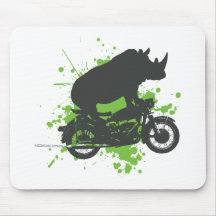 Rhino Biker Mousepads