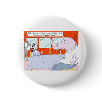 Rhino Blind Date Funny Tees Mugs & Gifts Pinback Button