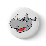 Rhino head pinback buttons