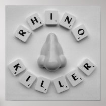 Rhino Kille 2 B/W Posters