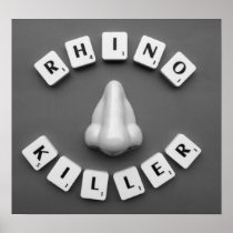 Rhino Killer B/W Print