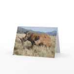 Rhino mom & baby card
