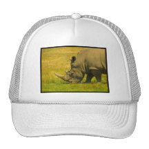 Rhino Photo Baseball Cap Hat