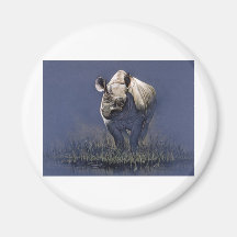 Rhino Refrigerator Magnets