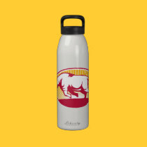 Rhinoceros Charging Side Retro water bottles