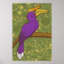Rhinoceros Hornbill Poster