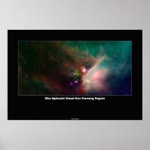 Rho Ophiuchi Cloud Star Forming Region Poster