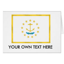RHODE ISLAND FLAG CARD