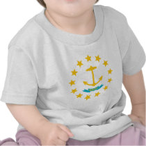 Rhode Island Flag Theme 00 Tee Shirts