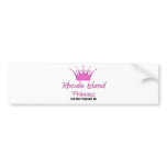 Rhode Island Princess Bumper Sticker