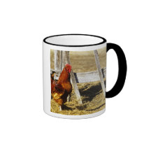 Rhode Island Red Rooster Mug