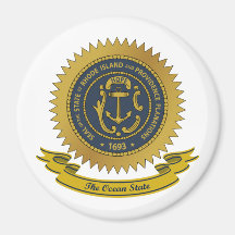 Rhode Island Seal Refrigerator Magnet