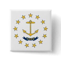 Rhode Island State Flag Pinback Buttons