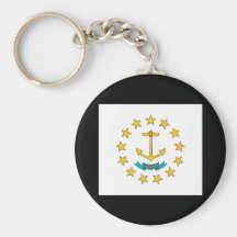 Rhode Island State Flag Keychain