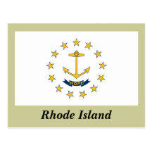 Rhode Island State Flag Postcards