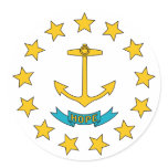 Rhode Island State Flag stickers