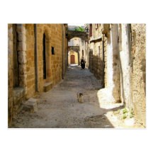 Rhodes Old Town Postcard