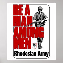 Rhodesian Army Poster