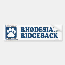 RHODESIAN RIDGEBACK_Blue Bumper Stickers