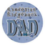 Rhodesian Ridgeback DAD Round Sticker