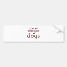 Rhodesian Ridgeback designs Bumper Stickers