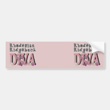 Rhodesian Ridgeback DIVA Bumper Stickers