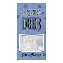 Rhodesian Ridgeback DUDE Custom Photo Card