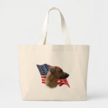 Rhodesian Ridgeback Flag Canvas Bag