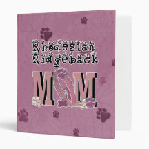 Rhodesian Ridgeback MOM 3 Ring Binders
