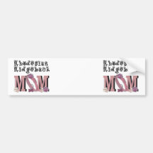 Rhodesian Ridgeback MOM Bumper Sticker