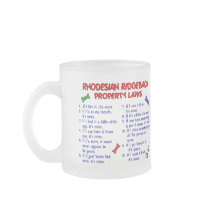 RHODESIAN RIDGEBACK Property Laws 2 Coffee Mugs