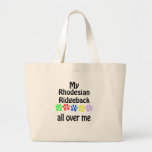 Rhodesian Ridgeback Walks Design Canvas Bag