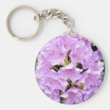 Rhododendron in lavender key chain
