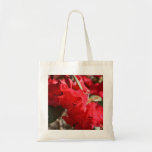 Rhododendron Red Flowers Tote Bag
