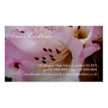 Rhododendron rose du rhododendron | Rosa Modèle De Carte De Visite