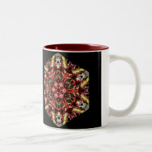 Rhody Seed Pods Kaleidoscope Coffee Mug