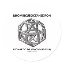 Rhombicuboctahedron (Leonardo da Vinci) Stickers