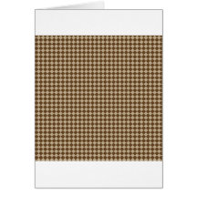 Rhombuses - Khaki and Dark Brown Card
