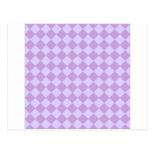 Rhombuses Large - Wisteria and Pale Lavender Postcards