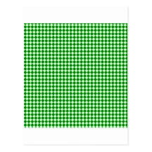 Rhombuses - Offwhitegreen and Green Postcards