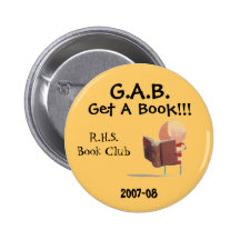 RHS Book Club Pinback Buttons