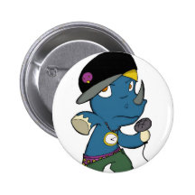 Rhymenoceros Pinback Button