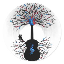 "Rhythms of the Heart" ~ Surreal Guitar - Sticker