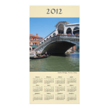Rialto Bridge 2012 Calendar Photo Card